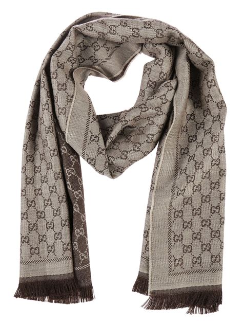 foulard gucci beige|gucci jacquard scarf.